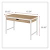 Workspace By Alera 23.62" D X 47.24" W X 29.92" H, Beigewood/White ALEWSWD4824WB